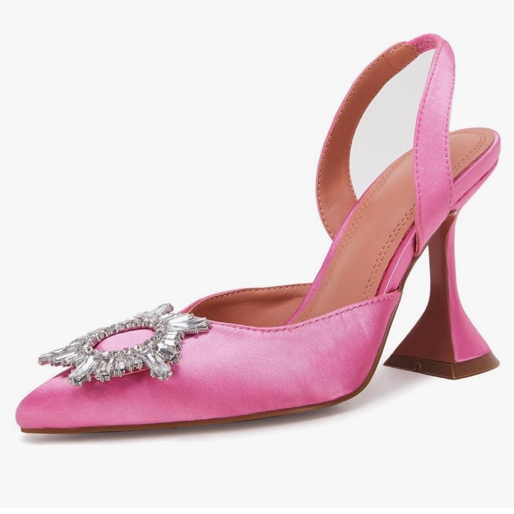 Pink gem heels